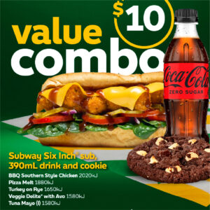 value combo - subway glenview landsborough mooloolah baringa aura